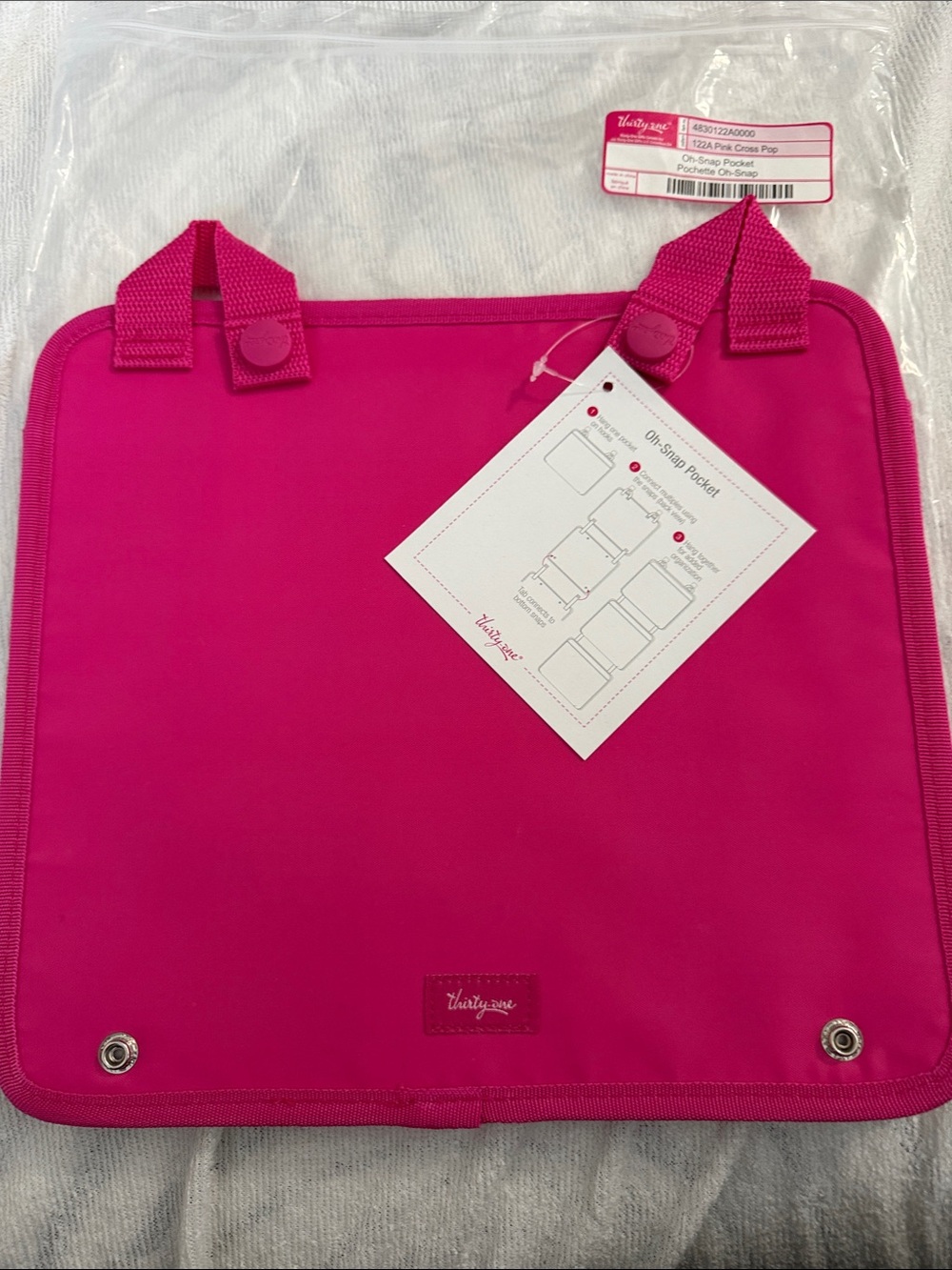thirty-one Hot Pink Oh snap pocket
